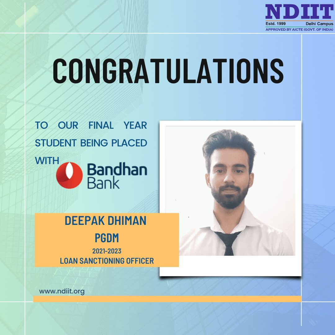 Deepak Dhiman placament